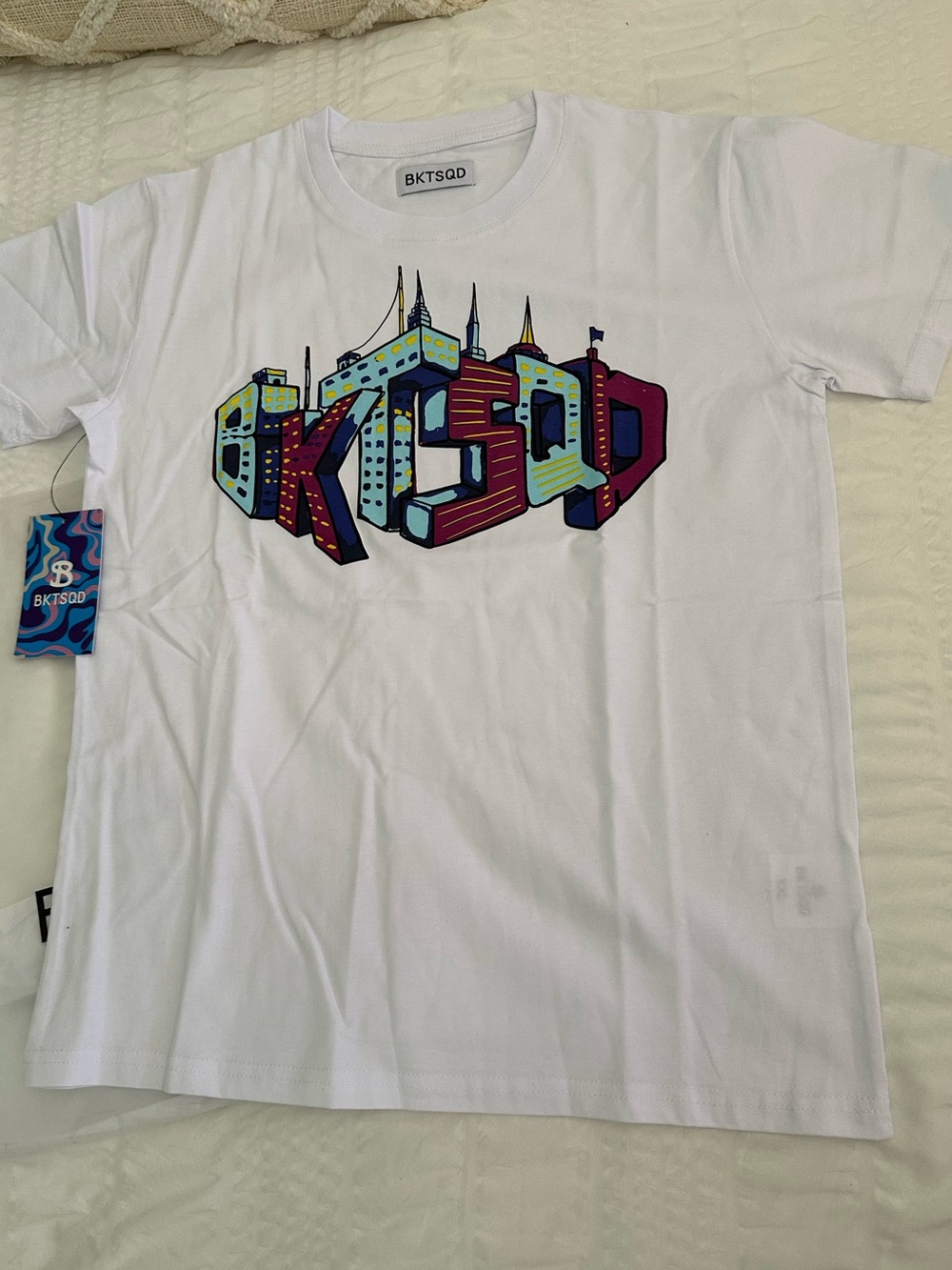 BucketSquad Kids'  Basketball Skyline Tee BKTSQD Graphic Youth XL
